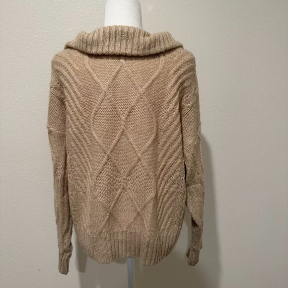 SNDYS x REVOLVE Jax Knit Oversized Quarter Zip Sweater Size Small - Picture 4 of 6